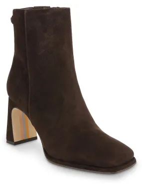 Wide Sole Irie Womens Suede Square Toe Booties