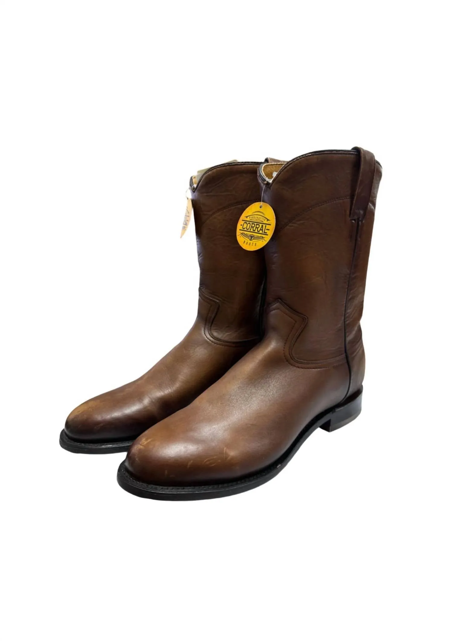 Men's Roper Boot In Honey Brown Seamless Comfort Rough Terrain