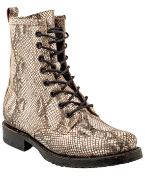 Frye Veronica Leather Combat Boot Dad Mode