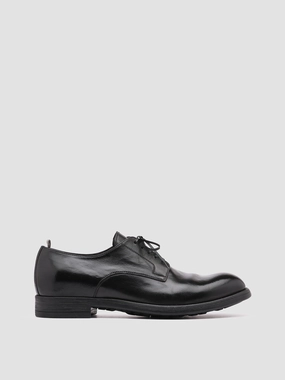 Italian Cut CHRONICLE 001 - Black Leather Derby Shoes