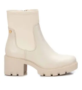 Women's Ankle Booties In Light Beige Support Cushion