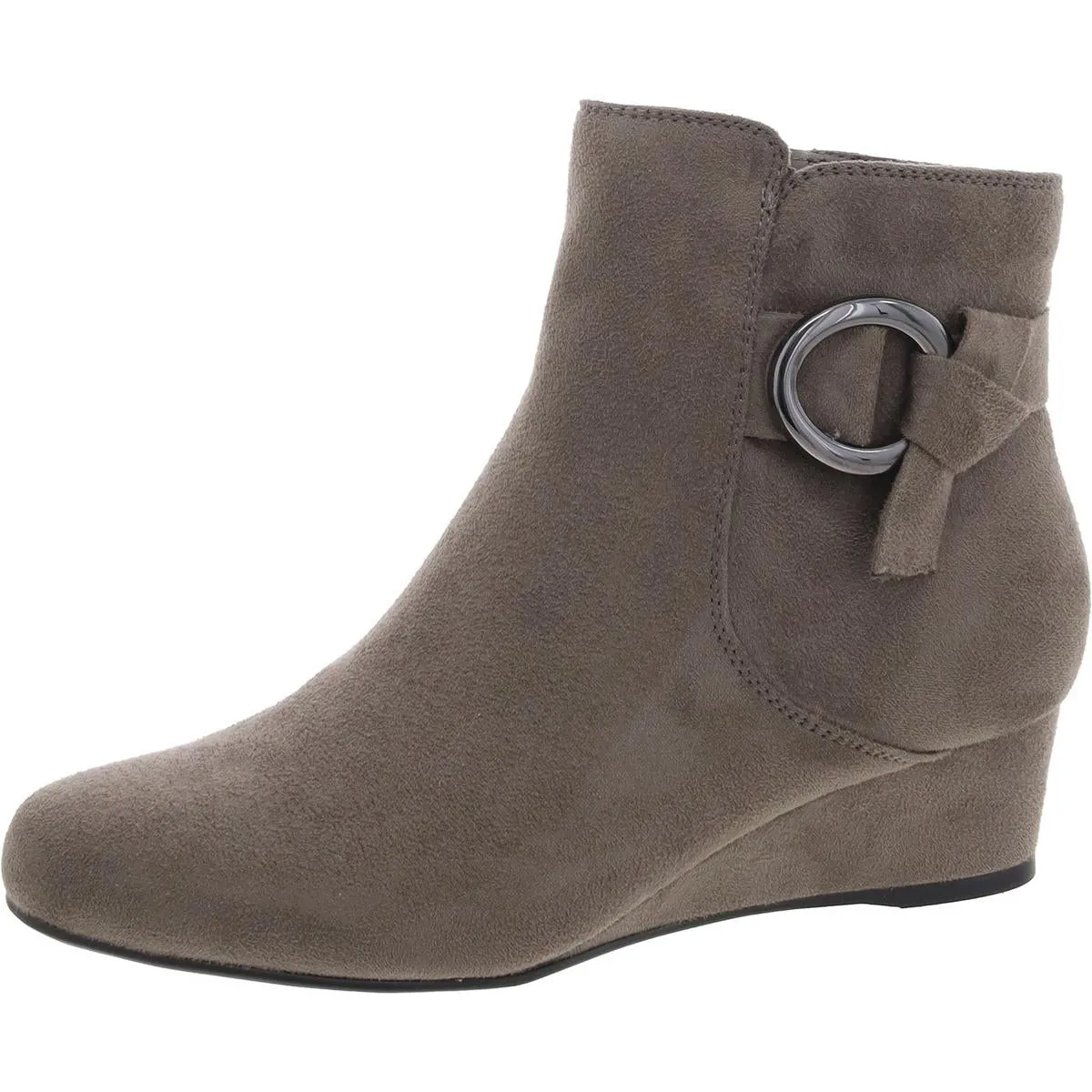 Toe Protection Gasha Womens Faux Suede Booties