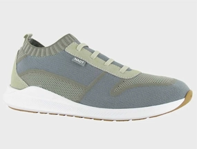 Women's Adonis Shoes In Beige/grey Knit Flexible Outsole Construction Heel Cushioning