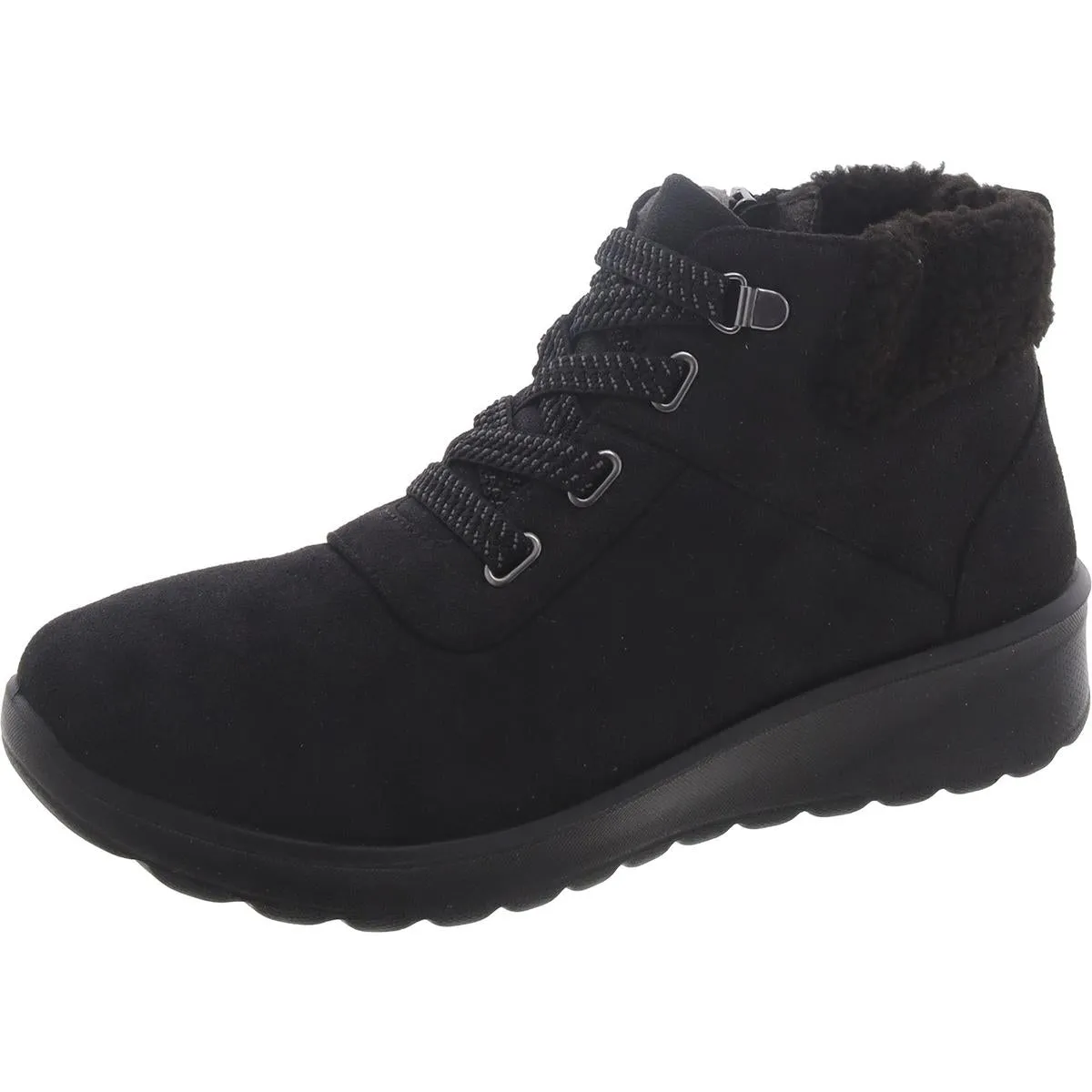 Arctic Cold Secure Grip Generation Womens Faux Suede Cushioned Footbed Booties