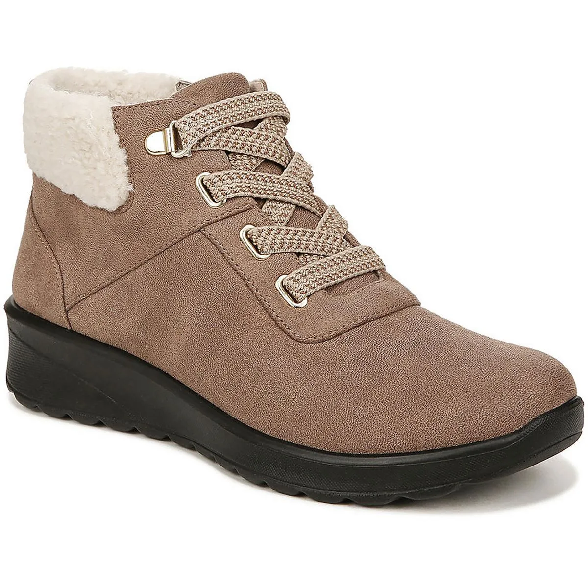 Cushioned heel Generation Womens Faux Suede Cushioned Footbed Booties