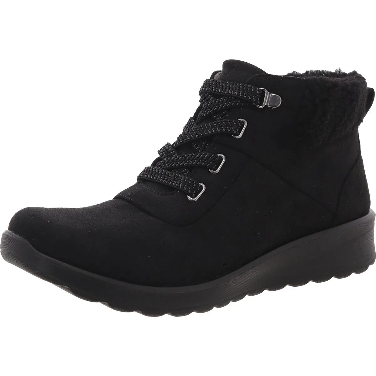Seamless Comfort Trail Exploration Generation Womens Faux Suede Cushioned Footbed Booties