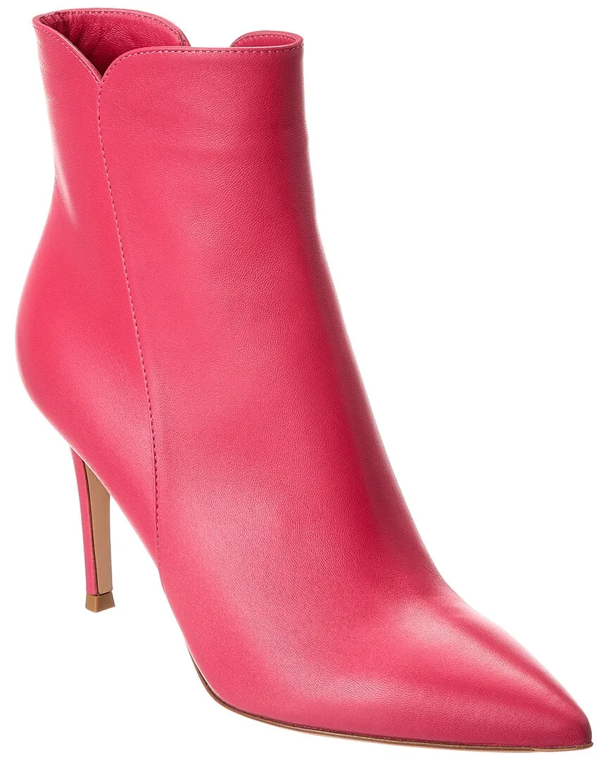 All Day Comfort Gianvito Rossi Levy 85 Leather Bootie