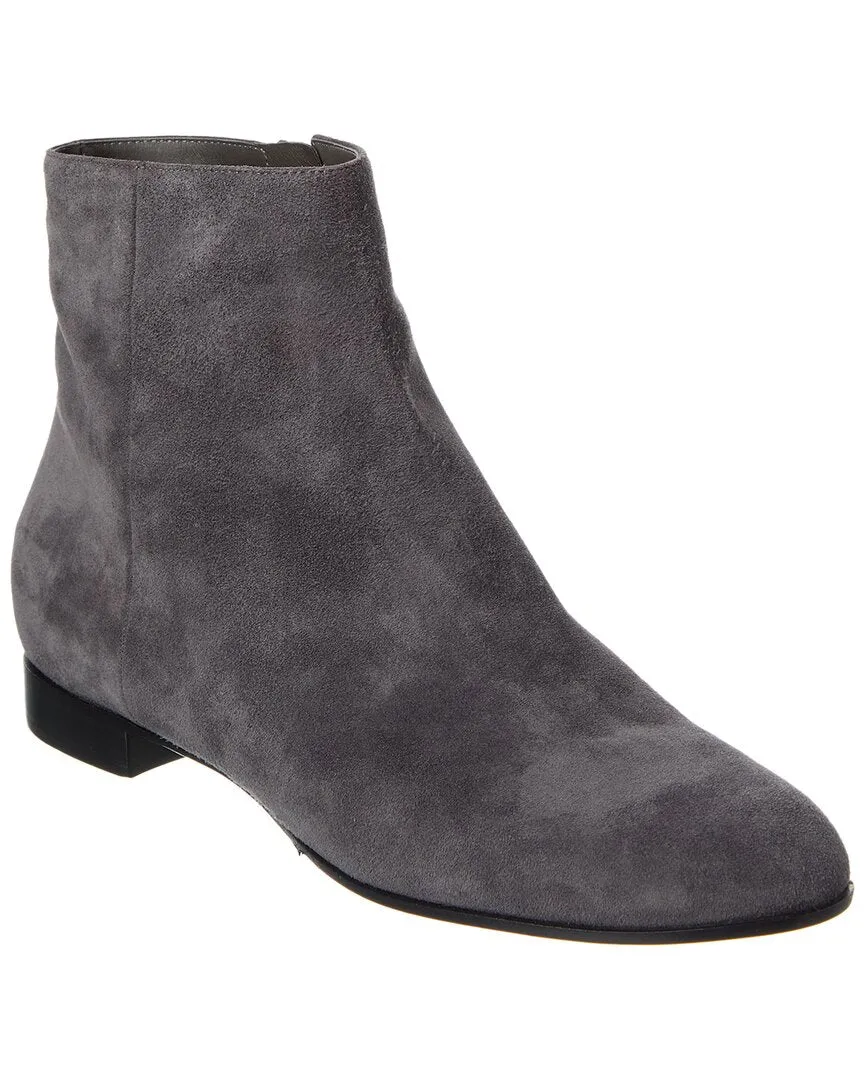 Sleek Function Quality Sole Gianvito Rossi Milton Suede Bootie