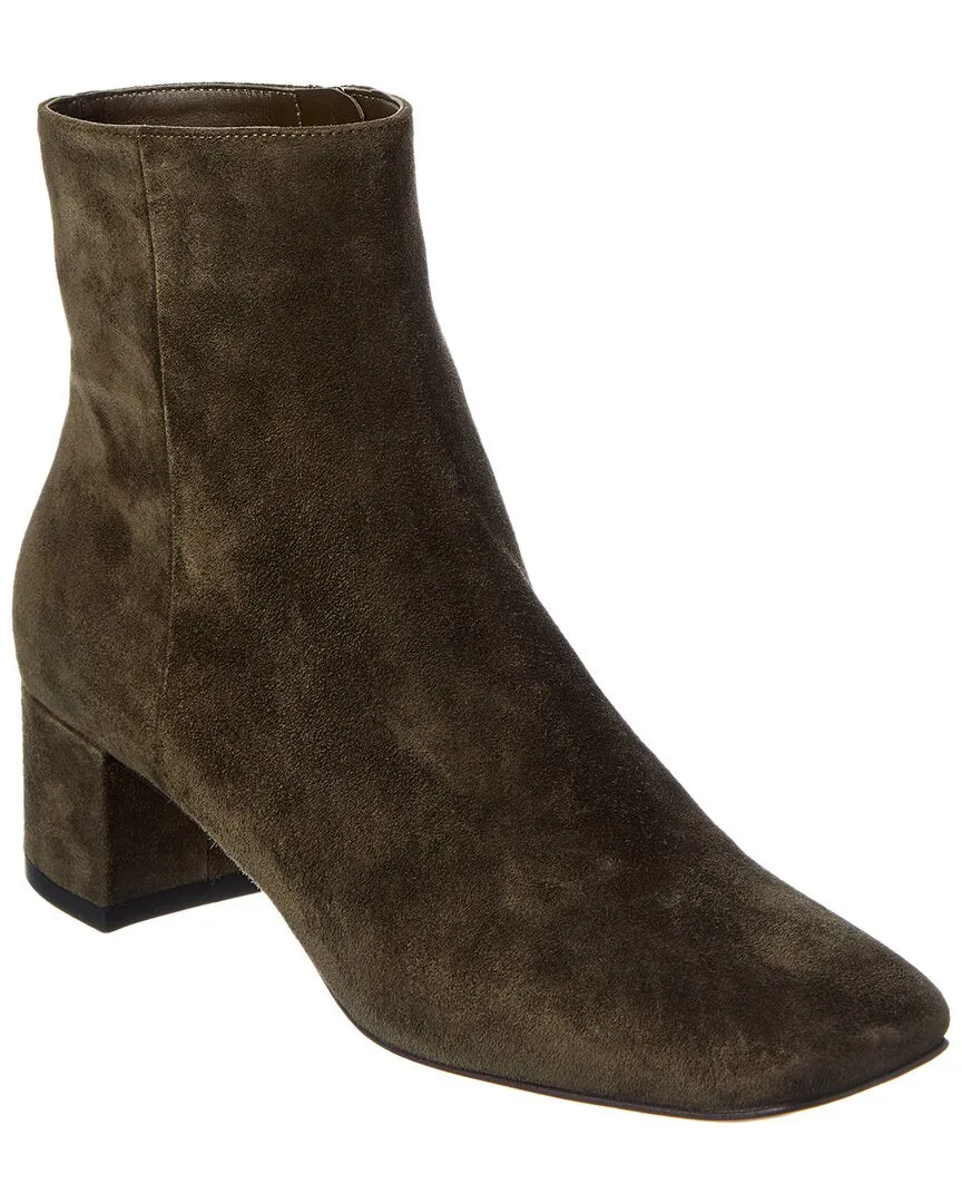 Steel Cap High Heel Gianvito Rossi Trish 45 Suede Bootie
