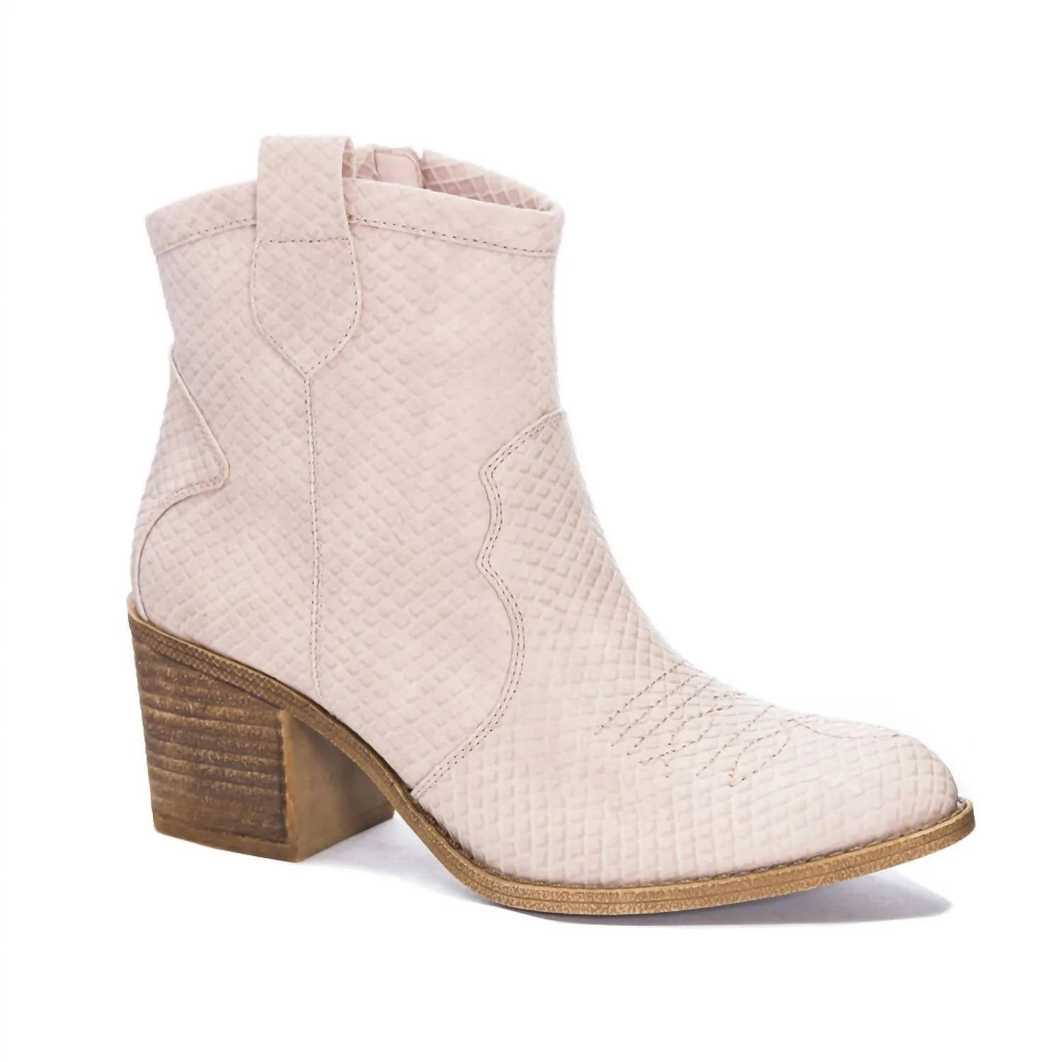 Active Lifestyle Minimal Mood Girlie Unite Western Bootie In Blush