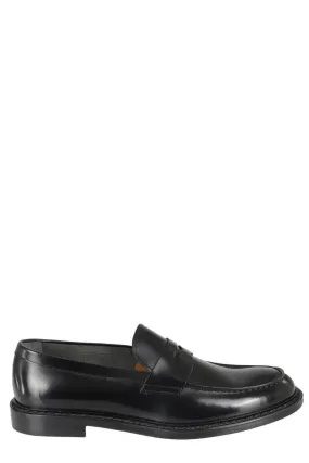 Glossy Leather Penny Loafers Timeless Comfort