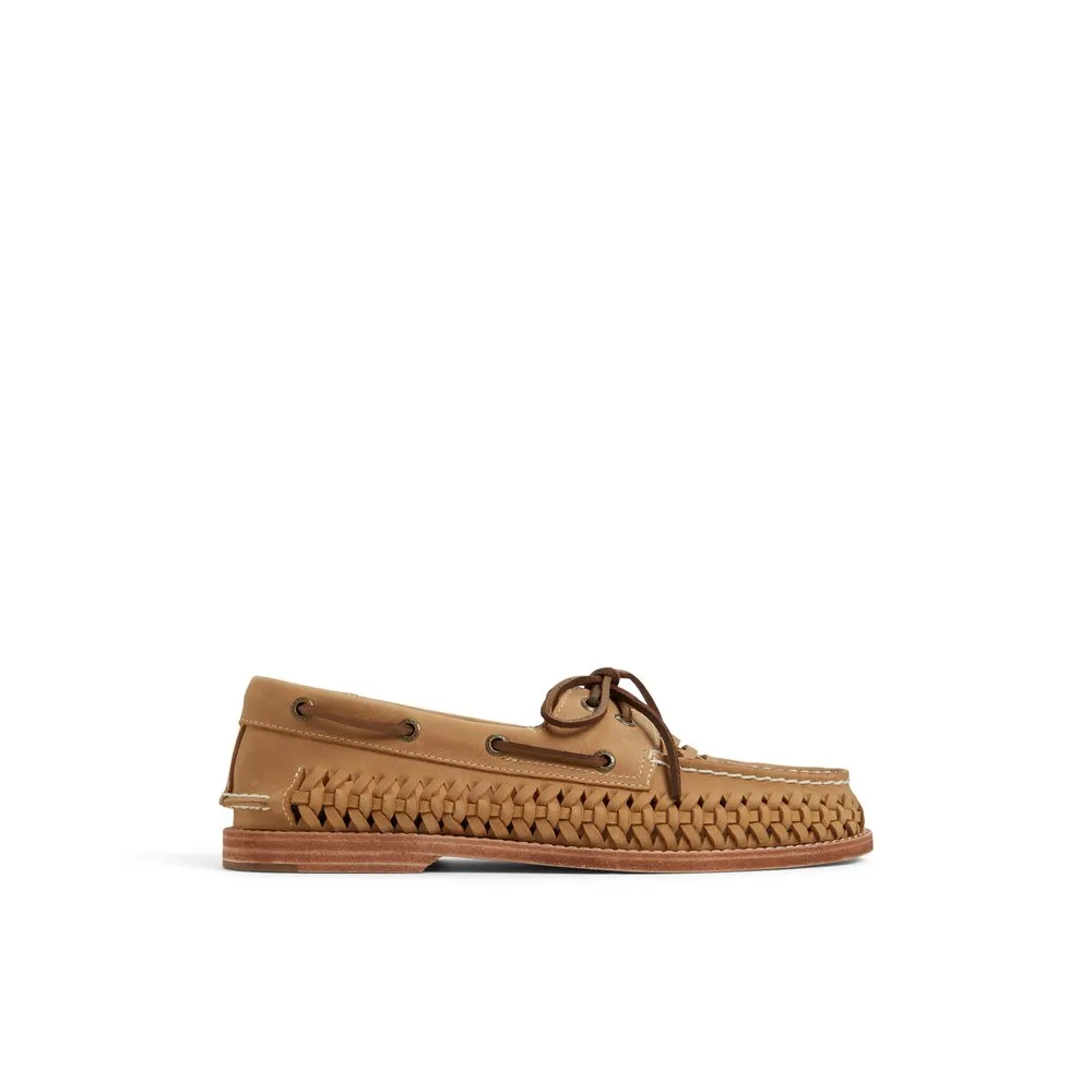 Grip Sole Smart Casual Gold Cup Authentic Original 2-Eye Woven Boat Shoe