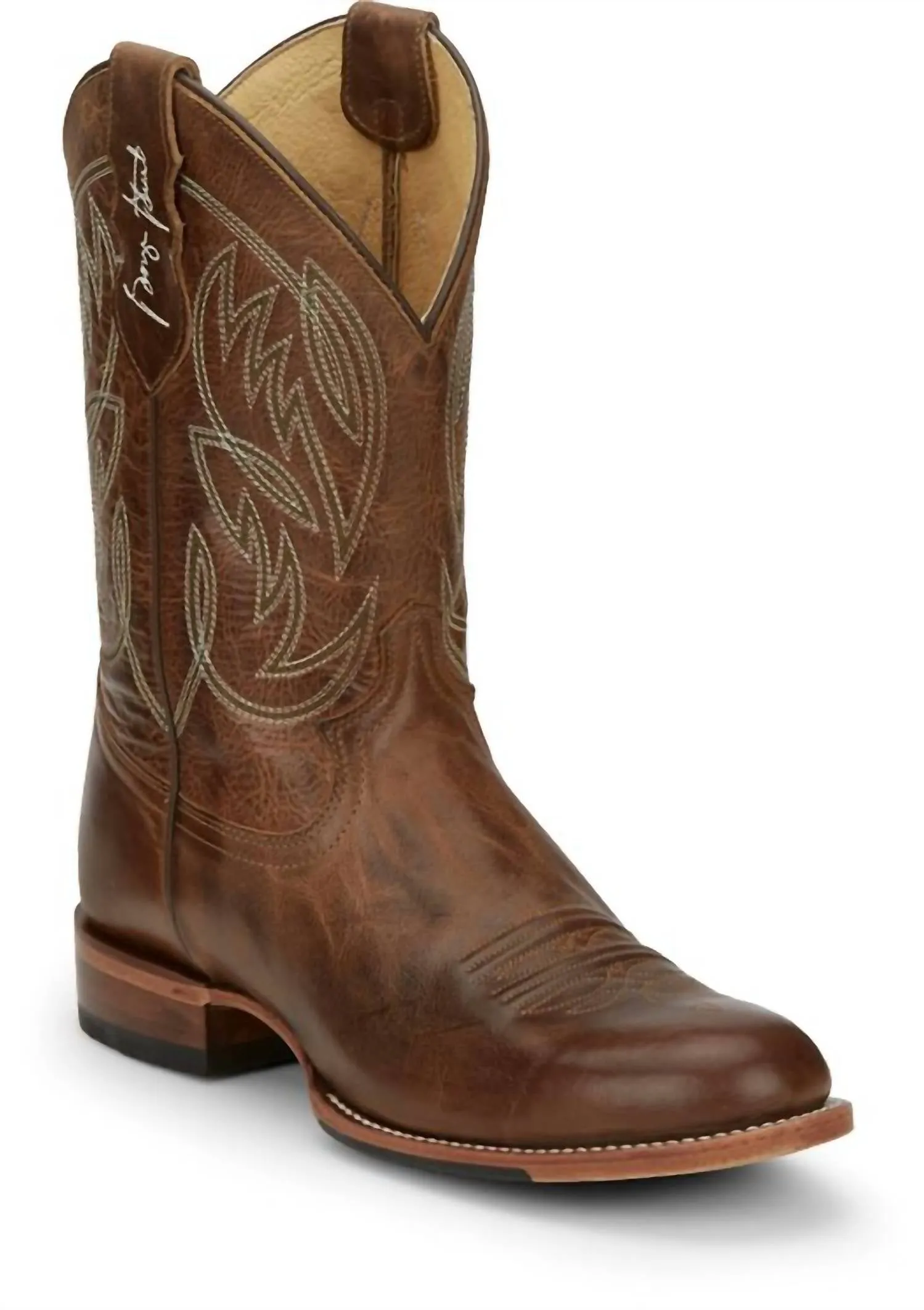 Mud Resistant Weekend Wanderer Men's George Strait Pearsall Amber Western Boots In Brown