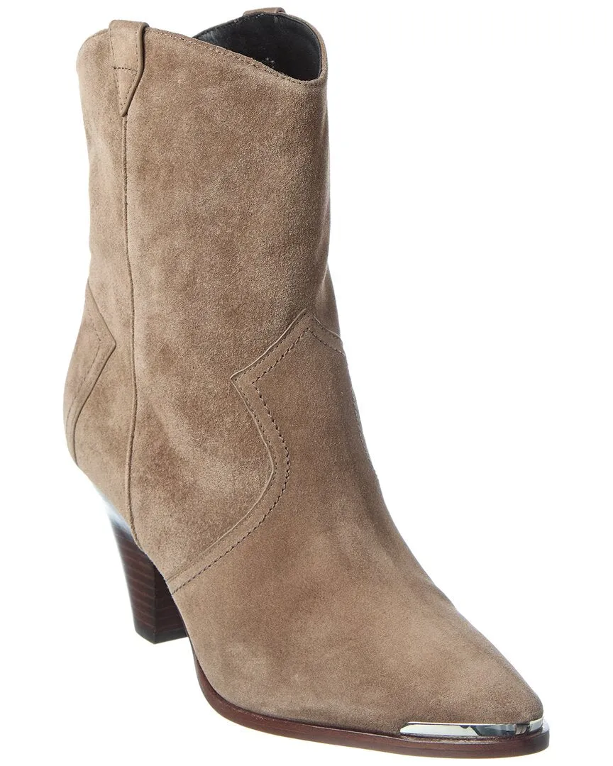 Veronica Beard Cody Suede Bootie Nordic Calm Outback Travel
