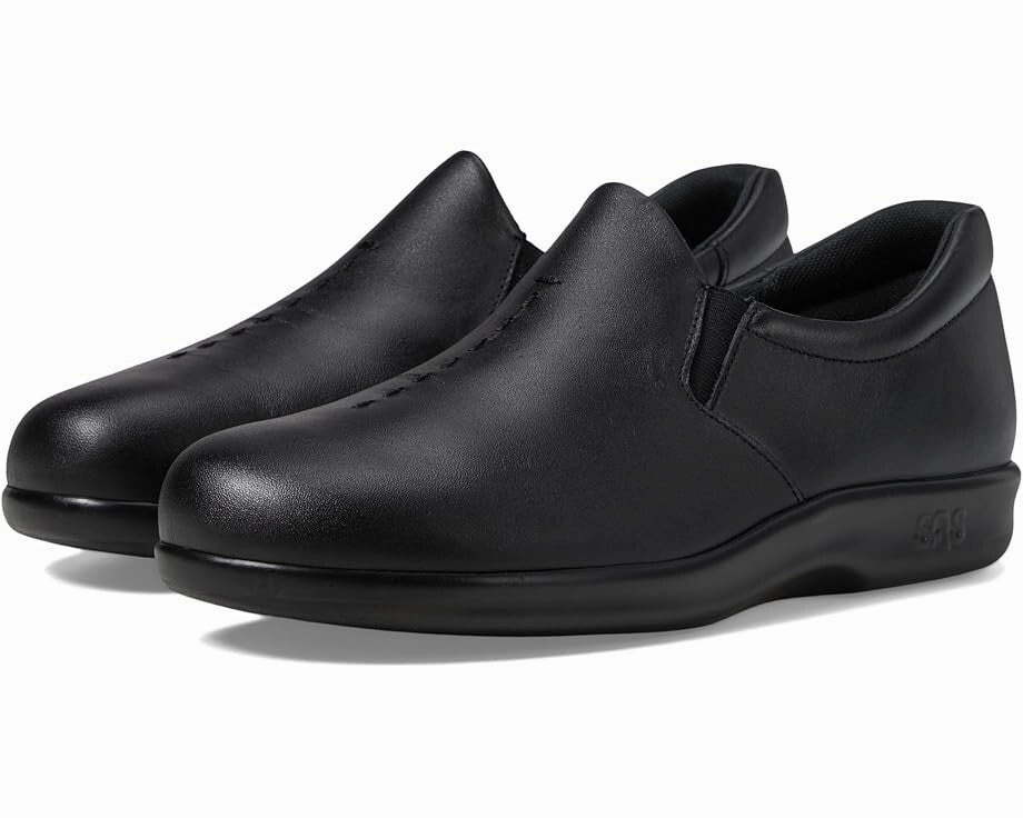 Abrasion Resistant Material SAS Viva 1940-013 Loafer Women's 11.5 Black Leather Slip On Comfort Shoes ZOGG13