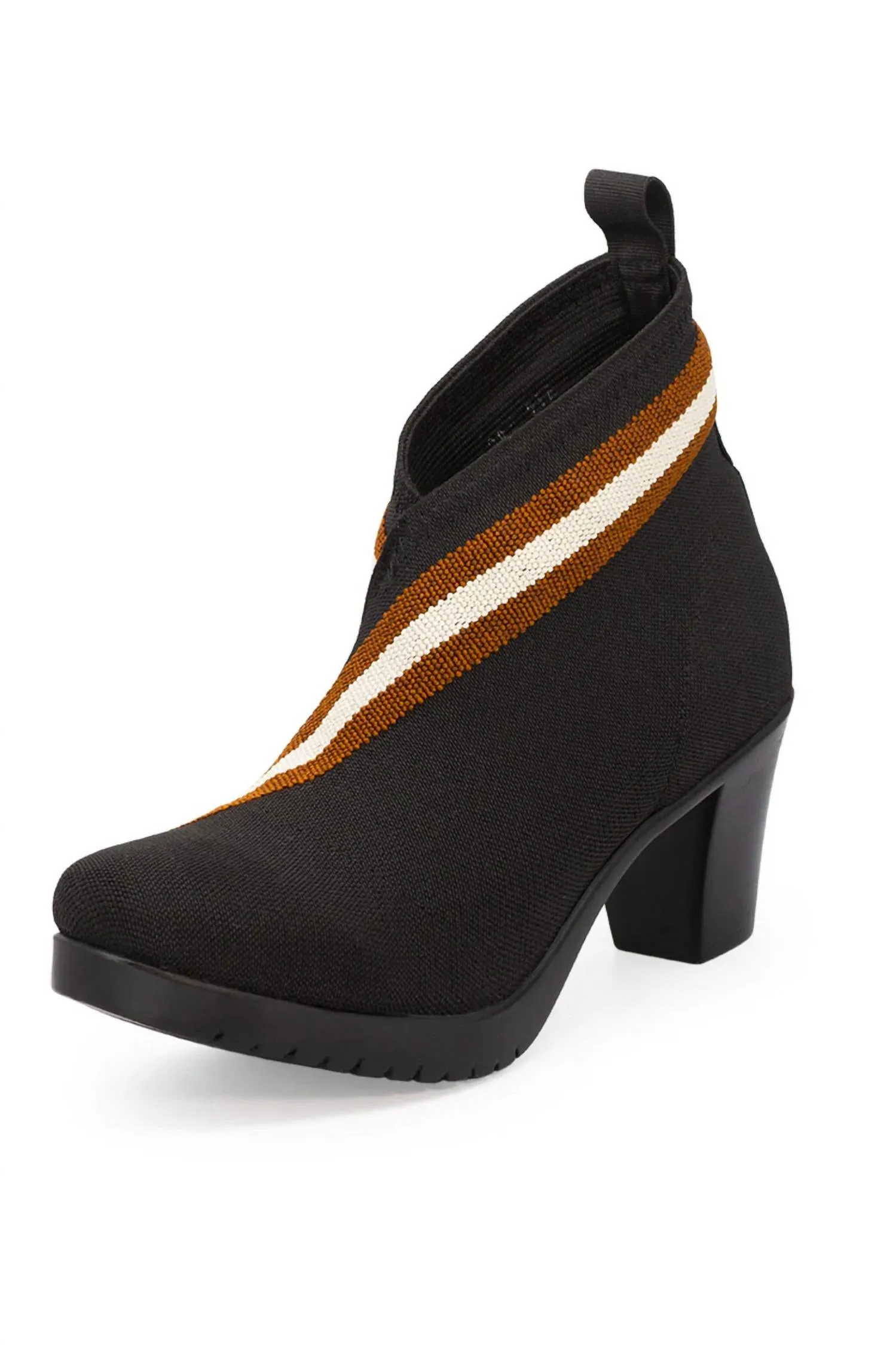 Grand Torino Boot In Cognac Stripe High Heel