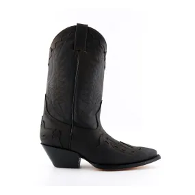 Shock Absorbing Technology Grinders Unisex Brown Leather Cowboy Boots-Arizona HI