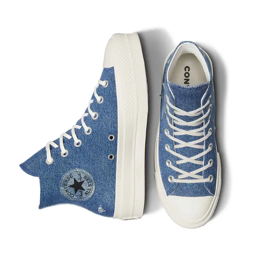 Converse - Women's Chuck Taylor All Star Lift Platform Denim High Top Shoes (A12045C) Exclusive traction