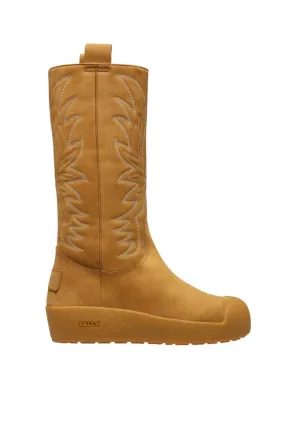 Slip Resistant Hiking Trails Elastic Goring Bally Montana 6302930 Men's Camel Leather Knee-High Boots