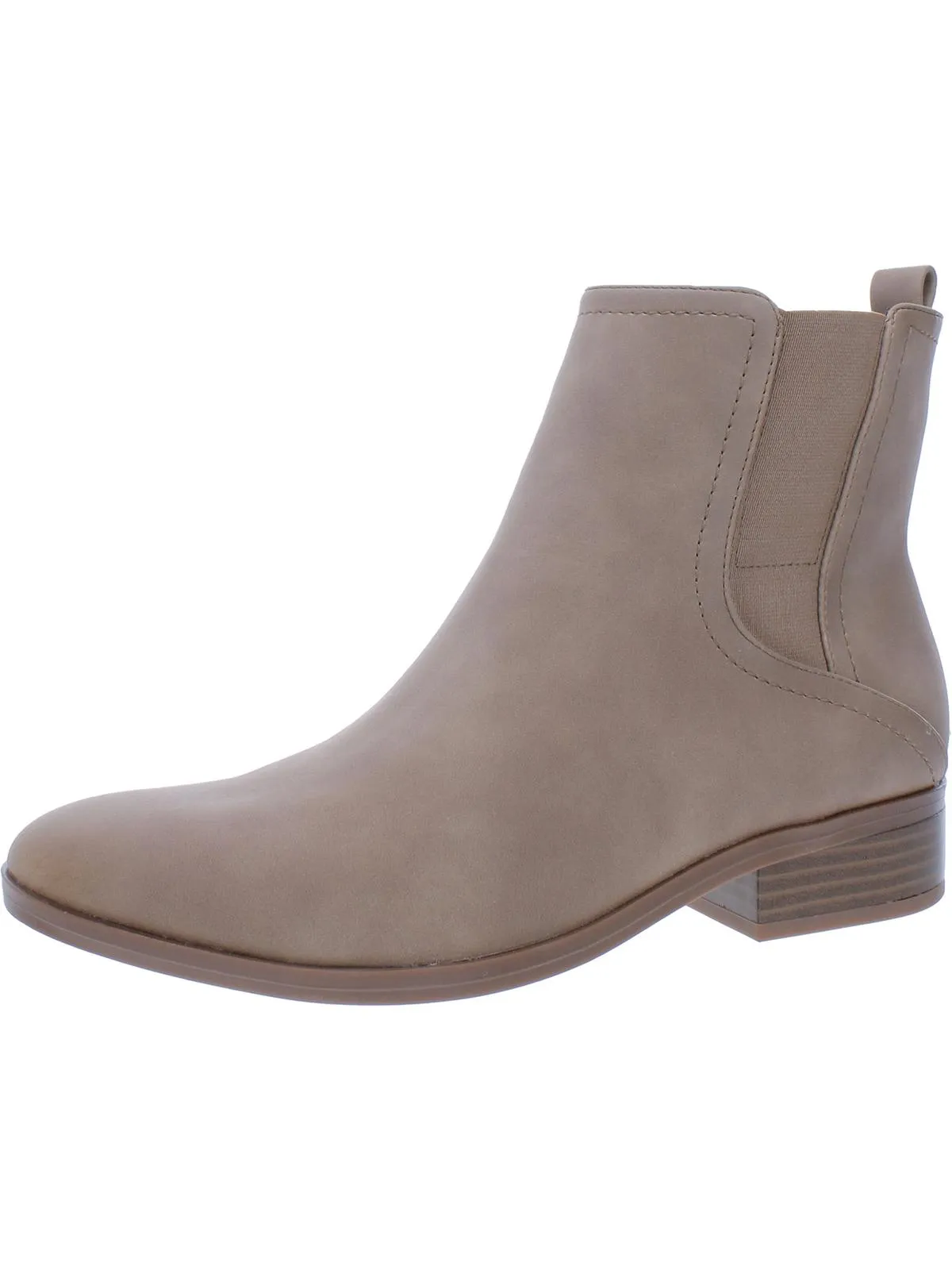 Sampson Womens Faux Leather Comfort Ankle Boots Elastic Sides Thermal Core Rough Trail Hiker