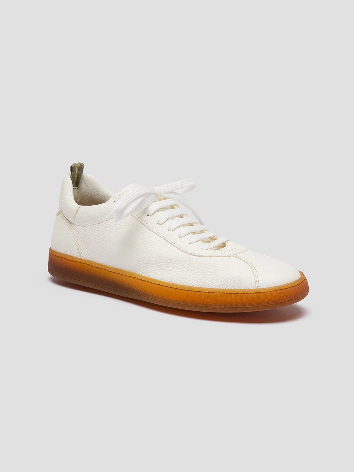 Minimalist Styling Hook And Loop HALO 001 - White Leather Low Top Sneakers