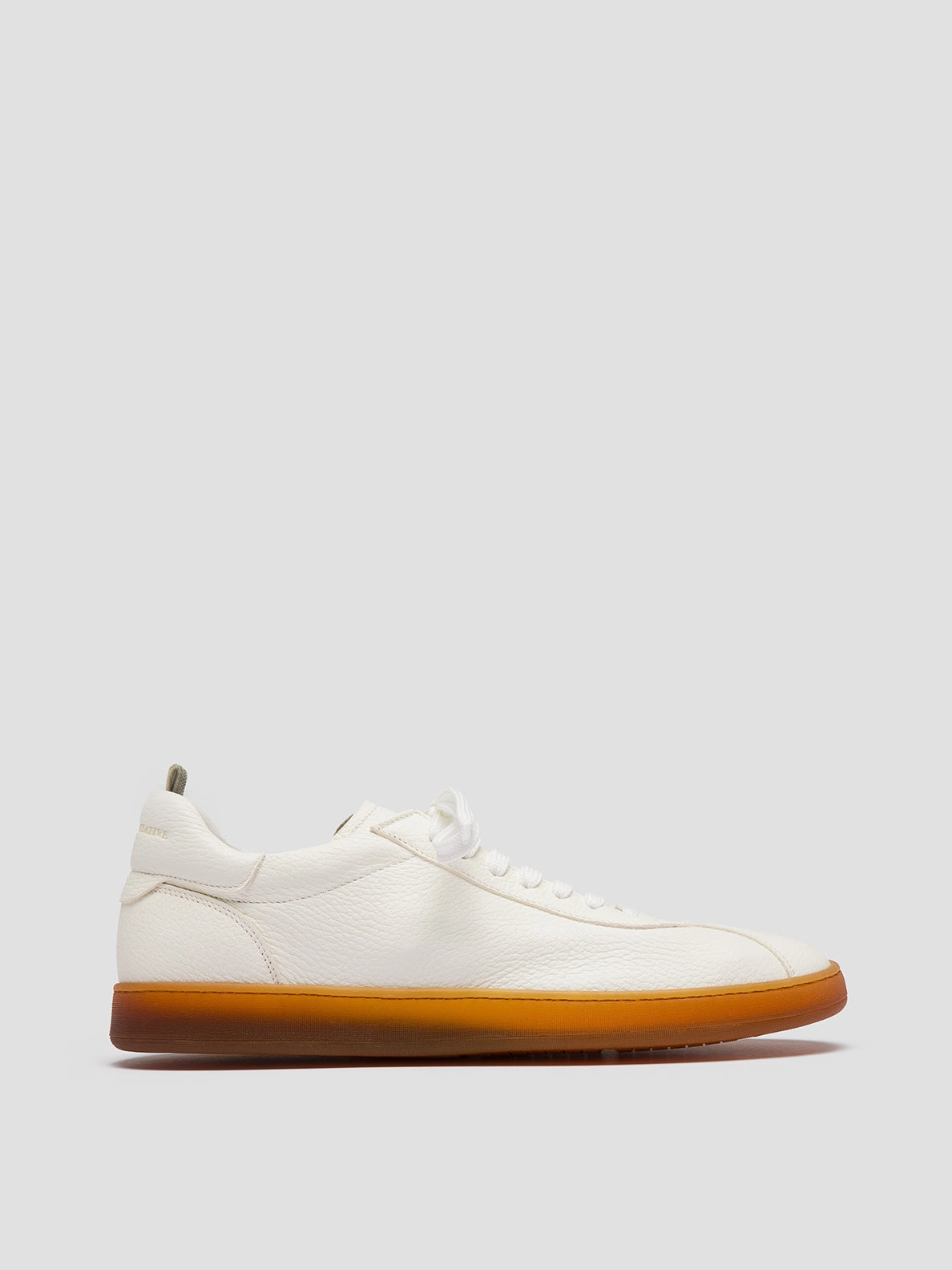 Wide Support Errand Fit HALO 001 - White Leather Low Top Sneakers