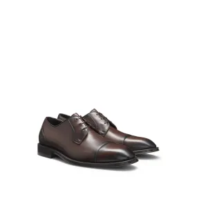 Work Hour Fit Cap-toe Derby shoes in leather