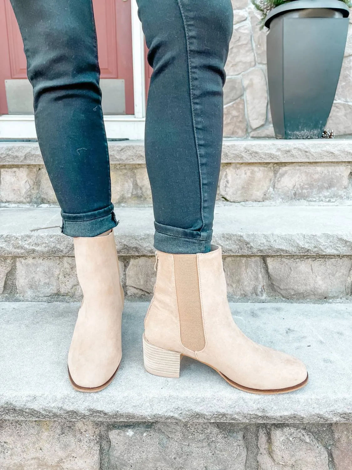 Hannah Boho Bootie In Toffee Non Marking Tread Soft Padding