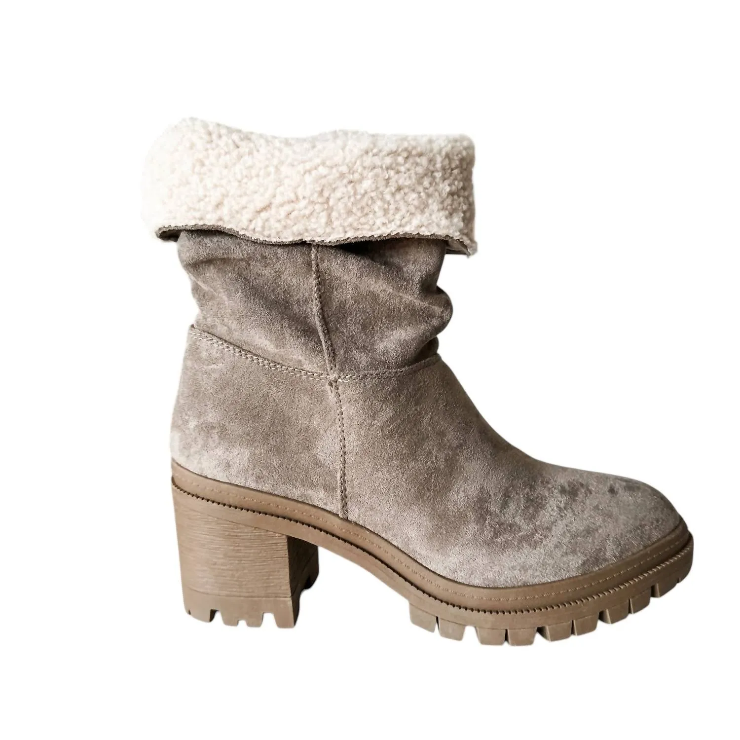 Women's Snuggy Boot In Grey Zip Closure