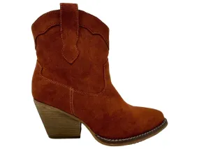 Date Ready Women's Deirdra Ankle Bootie In Rust