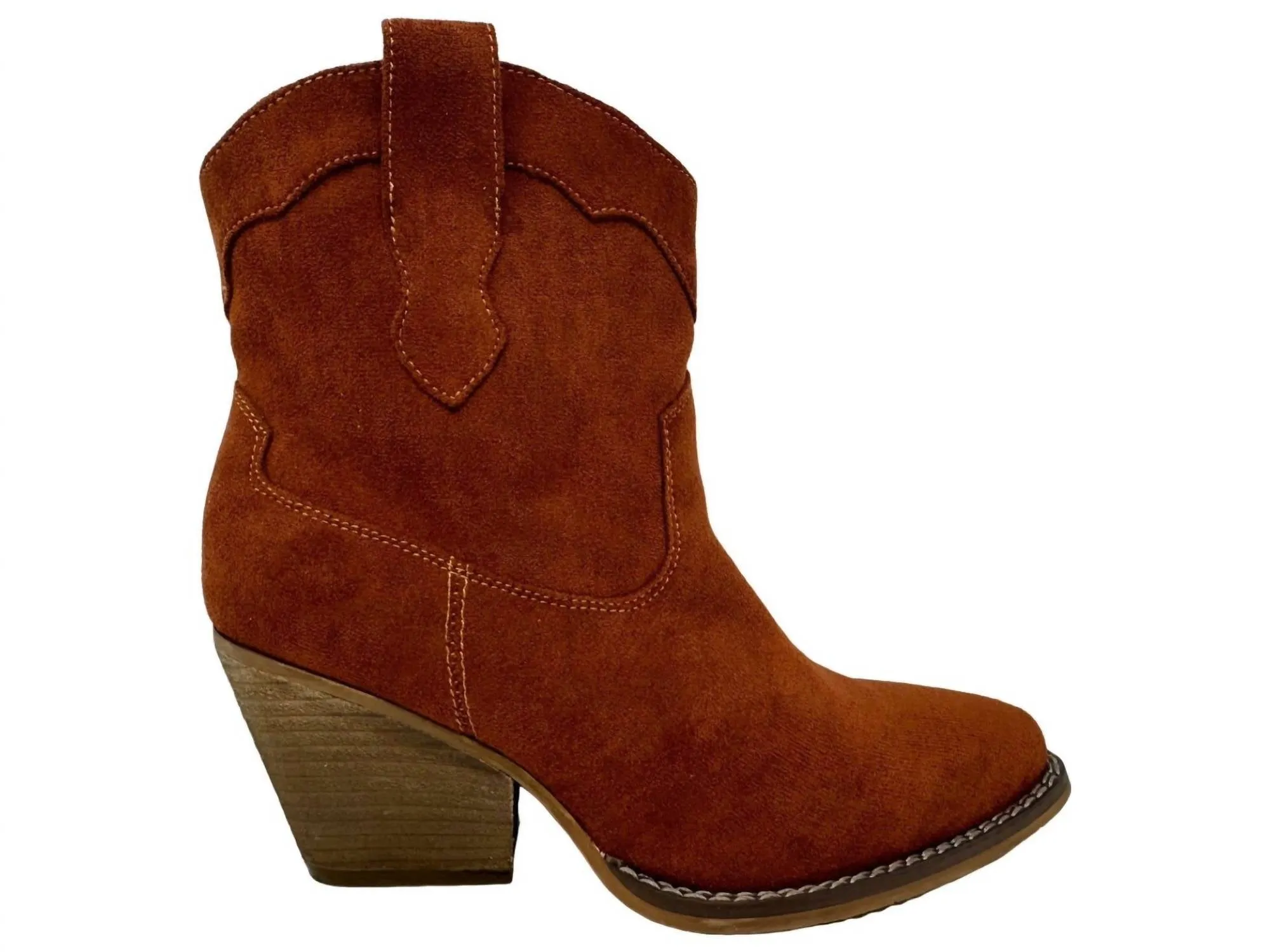 Orthopedic Design Women's Deirdra Ankle Bootie In Rust