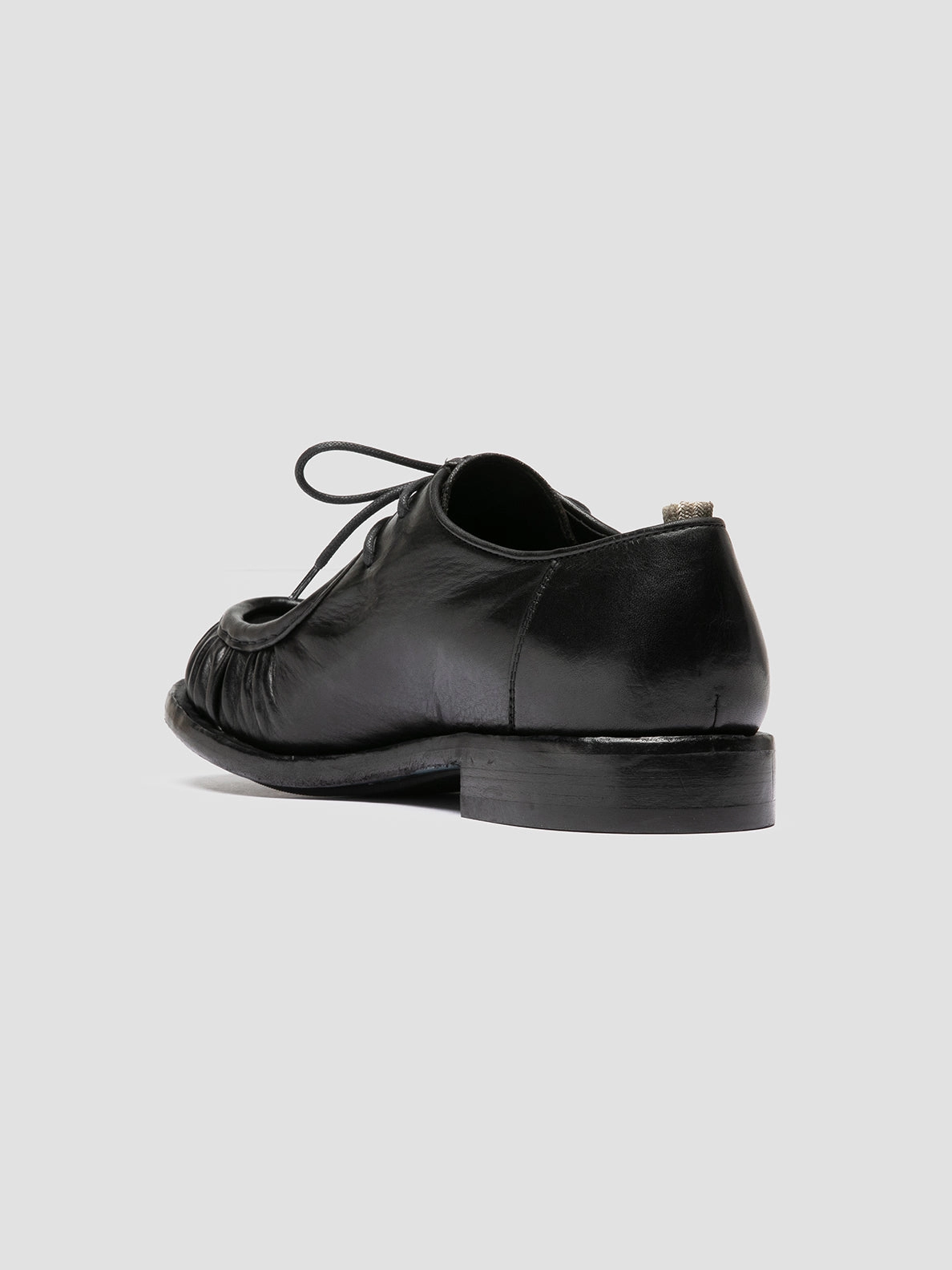 Soft Shade RUGGED 010 - Black Leather Derby Shoes