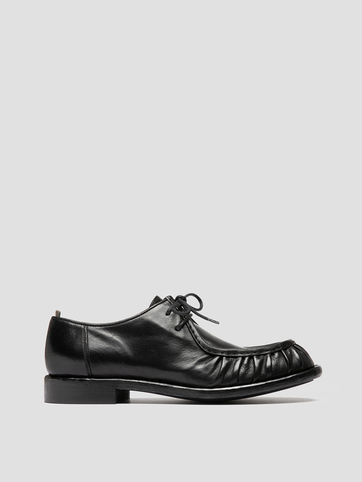 Chisel Shape Special Event RUGGED 010 - Black Leather Derby Shoes