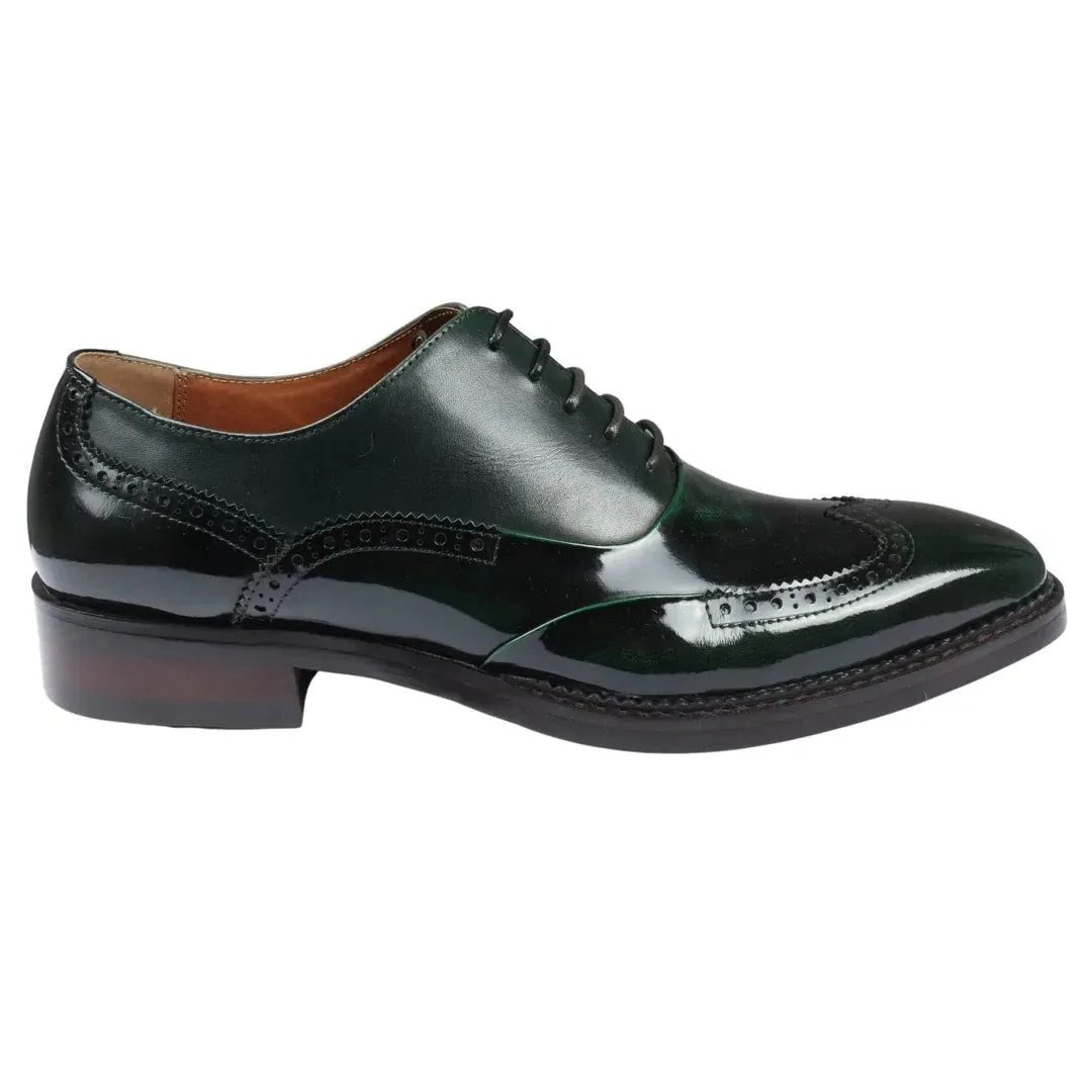 No Pain Harry Patent Leather Brogue Shoes