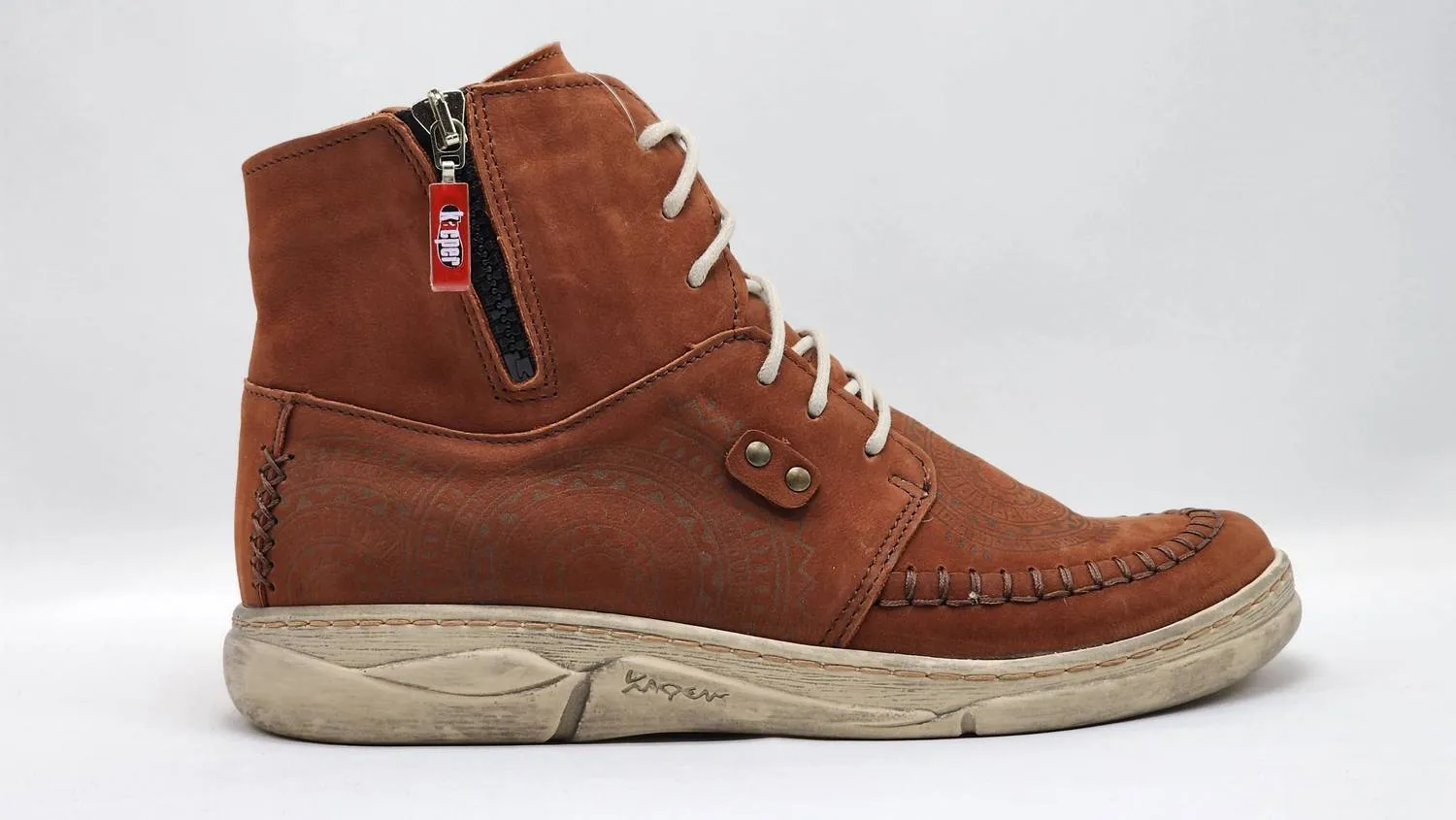 Women's Timeless Zip-Up Leather Boots In Brown Seamless Comfort Urban Traveler packable