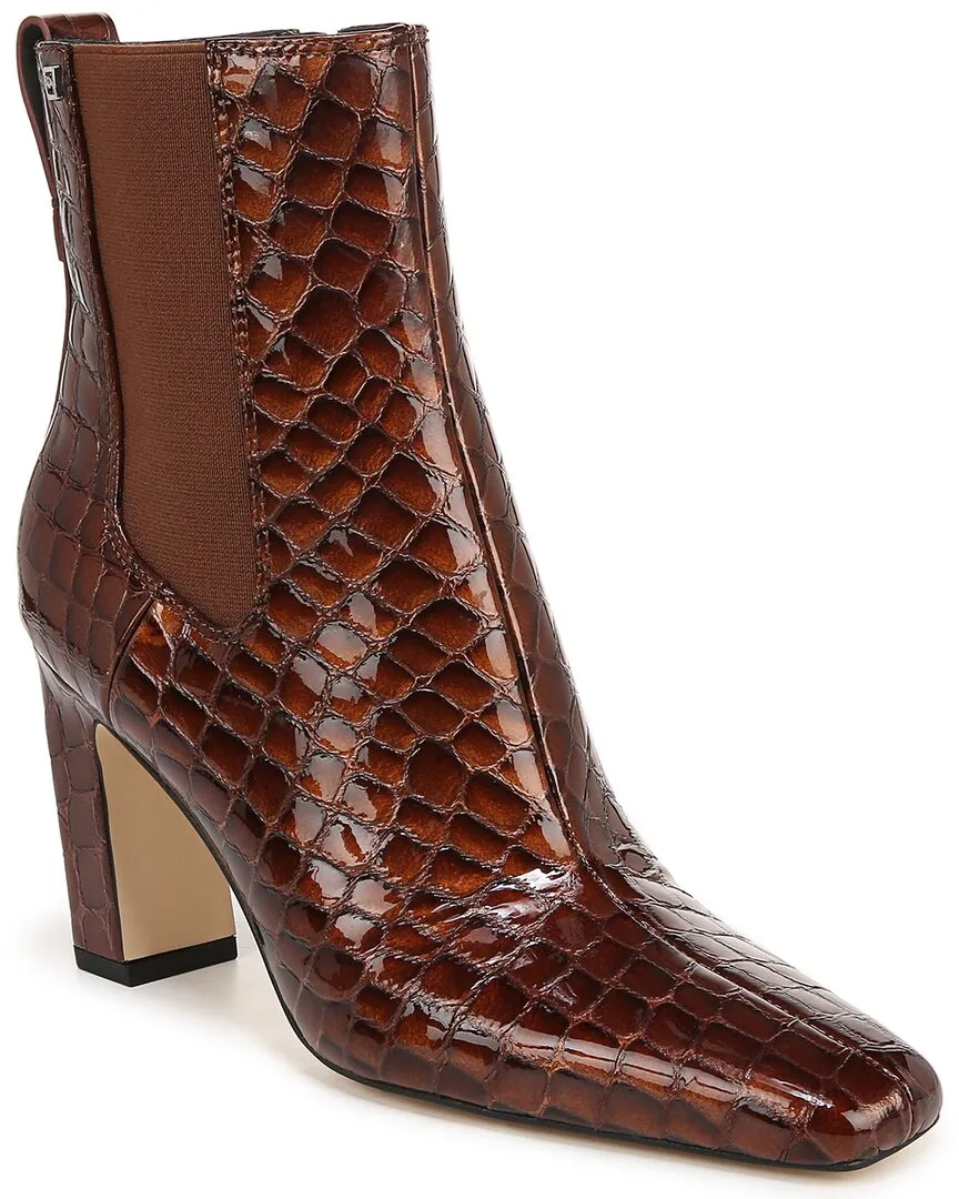 Franco Sarto Flexa Bliss Leather-Trim Bootie Protective Finish Morning Walk Eco Material Cold Weather Commuter