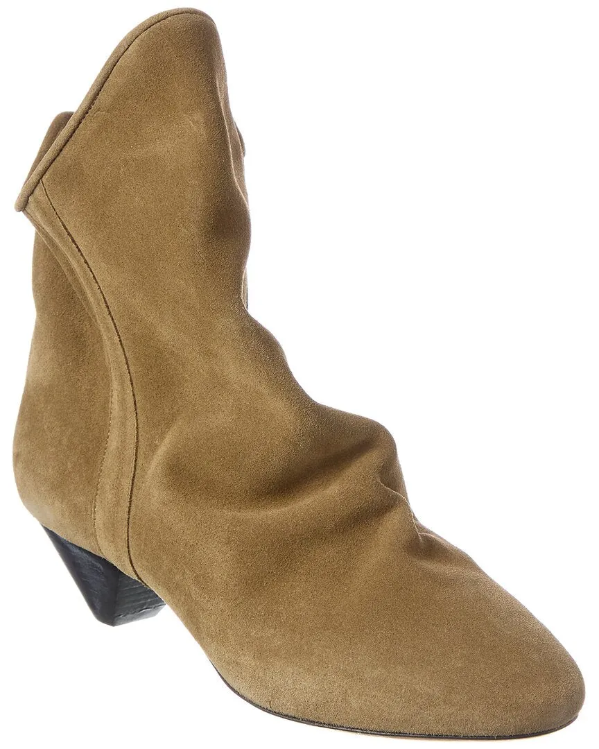 Isabel Marant Doey Suede Bootie Textile Lining Ready Use