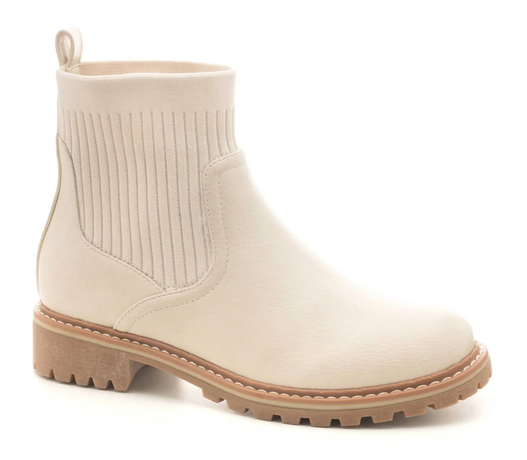 Women's Cabin Fever Boot In Cream Lace   Up Closure