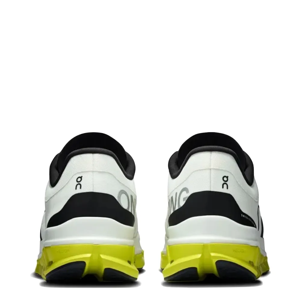 On Men's Cloudflow 5 Sneaker in White/Lime Everyday Form