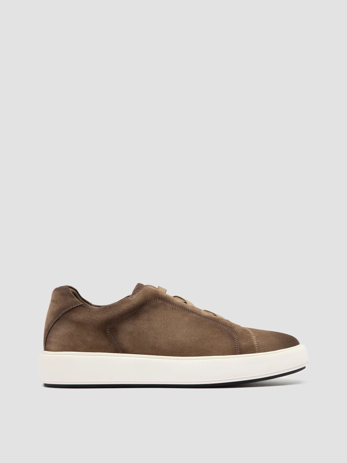 Unstructured Look SLOUCH 001 - Taupe Suede Low Top Sneakers