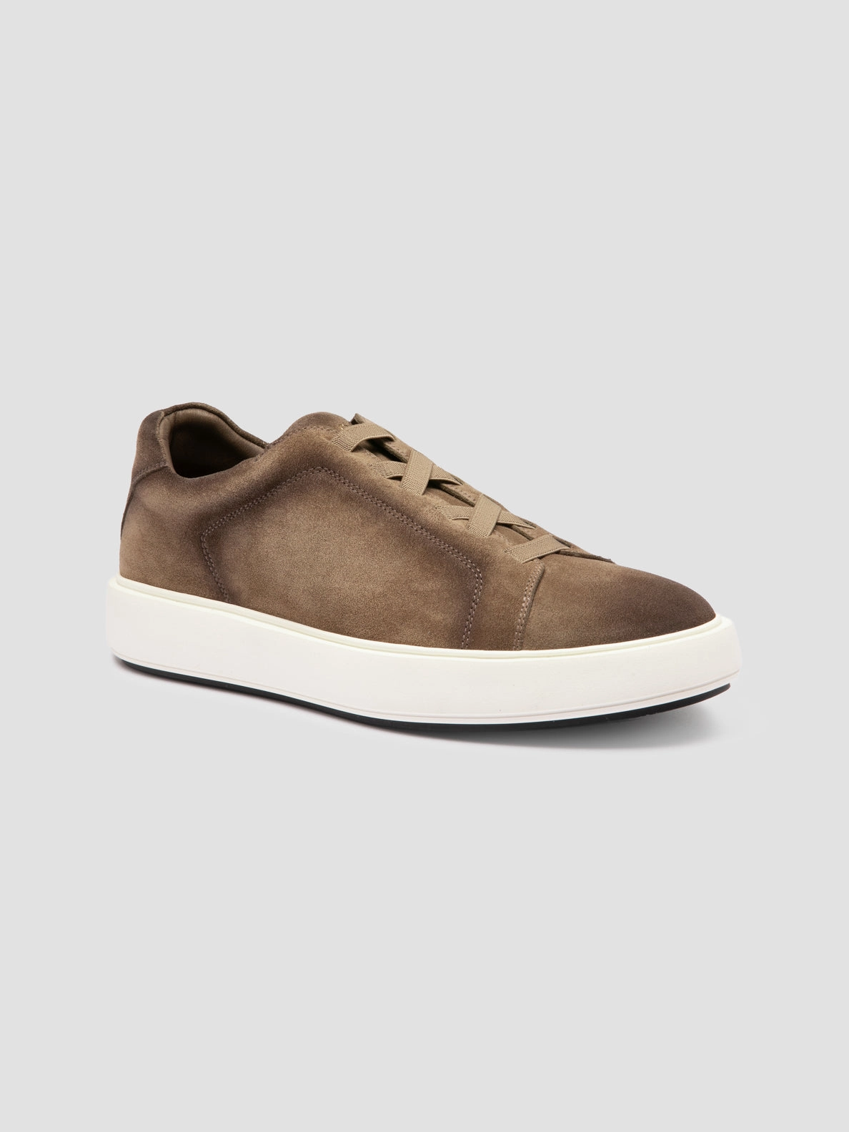 Free Motion SLOUCH 001 - Taupe Suede Low Top Sneakers