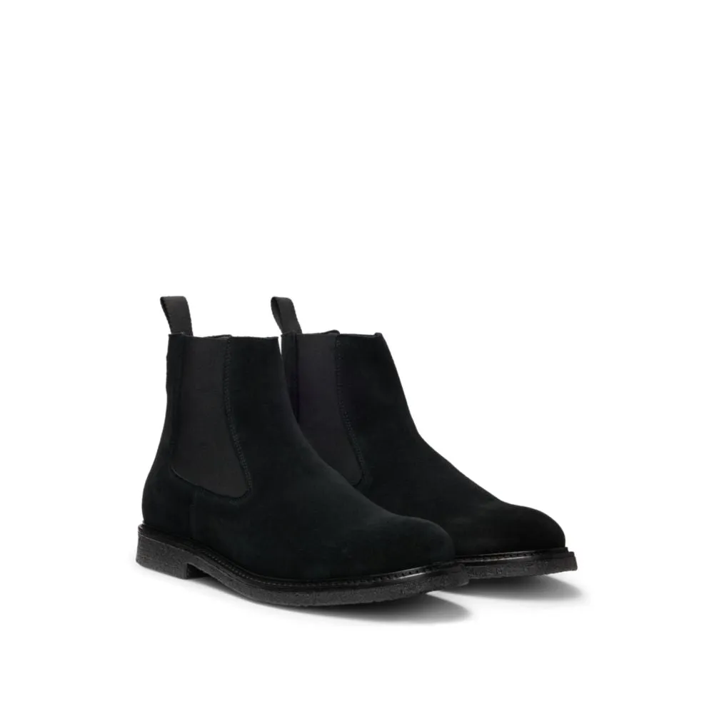 Suede Chelsea boots with elasticated panels Hiking Essential