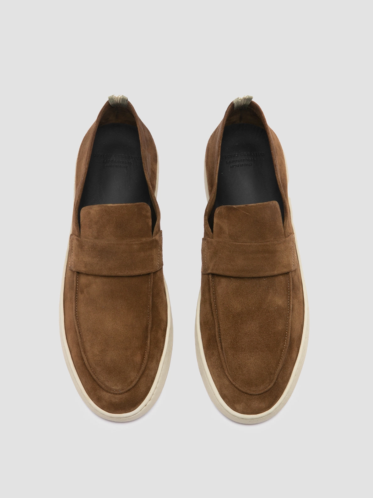 HERBIE 001 - Dark Brown Suede Penny Loafers Fast Action