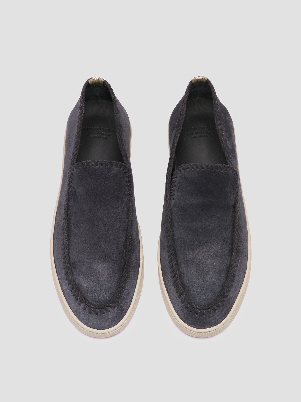 Feel Light Shock Dispersing Tech HERBIE 011 - Navy Suede Penny Loafers