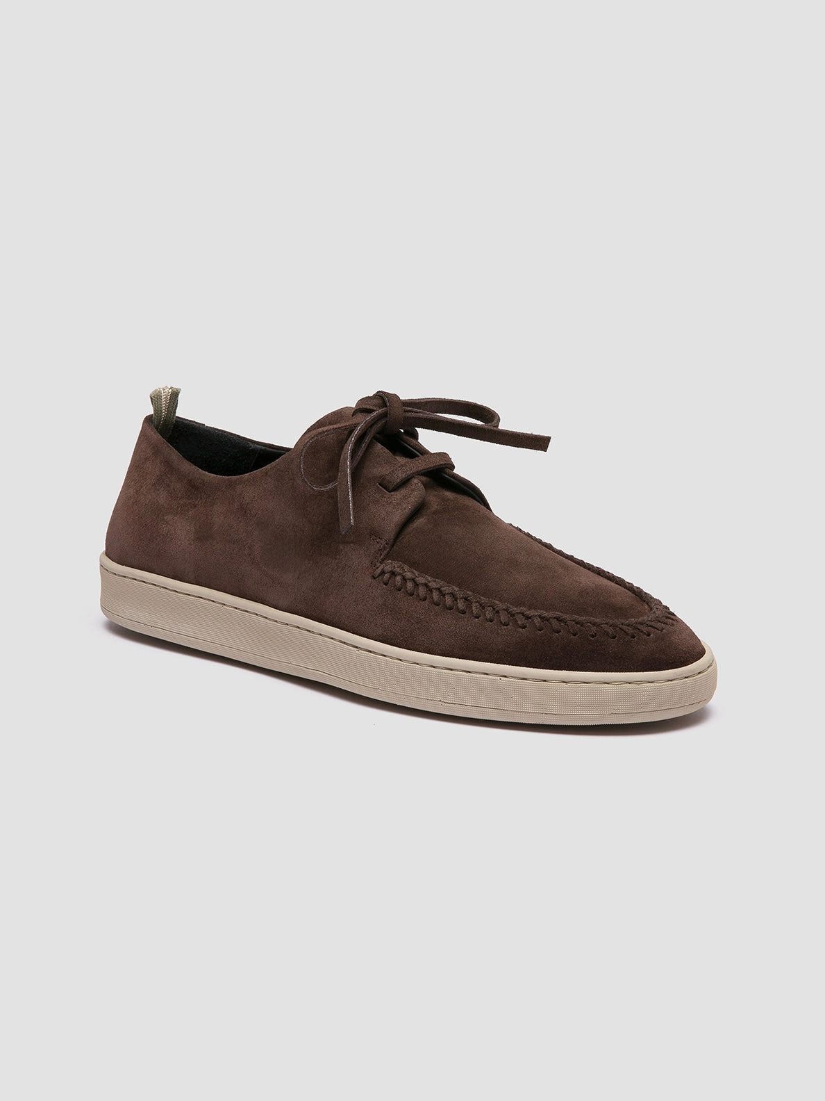HERBIE 012 - Dark Brown Suede Derby Shoes Eco Friendly Dyeing