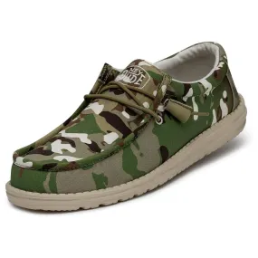 Moisture wicking Slip On Sneakers Hey Dude Mens Wally Camouflage Loafer - Multi Camo