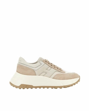 Hi-Fi Ivory Sneakers Continuous Rubber Outsole Molded Collar