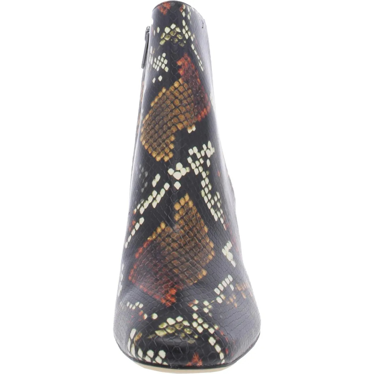 Kate Womens Snake Print Square Toe Ankle Boots Effortless Style