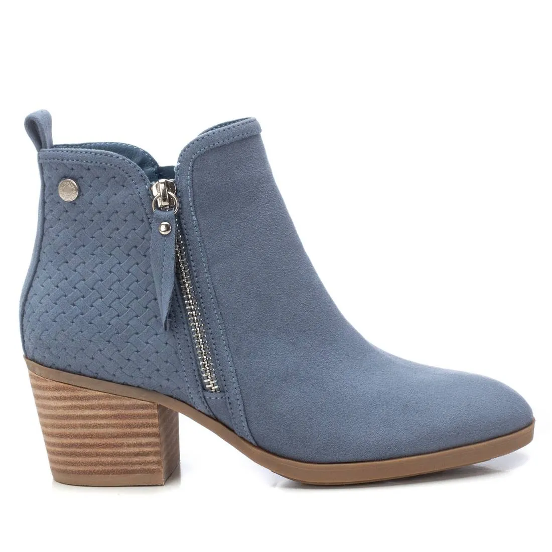 Refresh Women's Fashion Italian Design Booties with Side Zipper by Xti Anti microbial