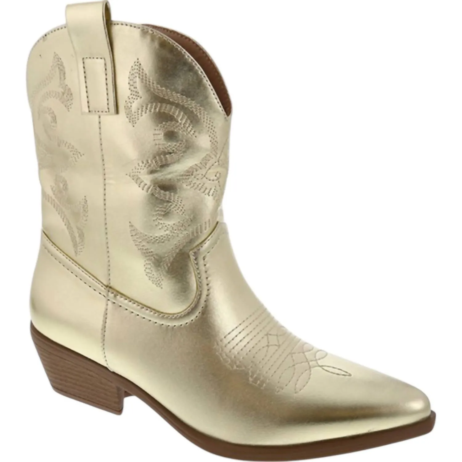 Waterproof Protection Easy Walk Women's Willa Western Boot In Gold